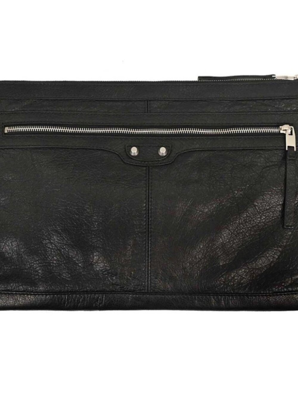 Balenciaga Black Lambskin Clip L Clutch Bag 273023.1000.D.528147 154714